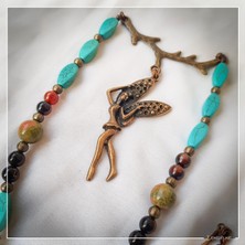 Z Jewelry Art Begın - El Yapımı Etnik Otantik Bohem Kadın Erkek Kolye - ZJA-K-0202