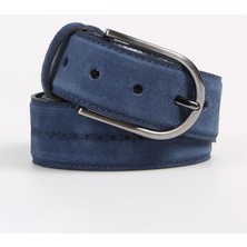 Fabrika Lacivert Erkek Deri Kemer Frk 034