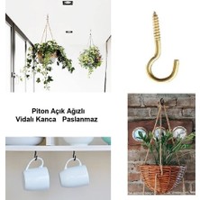 Beşel Açık Piton Kanca 21X80 - 10 Adet -Vidalı Kanca