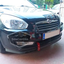 ŞüsCarOto Aksesuar Hyundai Accent Era 2006-2012 Uyumlu Üniversal Laguna Lip Esnek Ön Lip 2 Parça Tampon Altı Dil Karlık Ön Ek