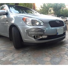 ŞüsCarOto Aksesuar Hyundai Accent Era 2006-2012 Uyumlu Üniversal Laguna Lip Esnek Ön Lip 2 Parça Tampon Altı Dil Karlık Ön Ek