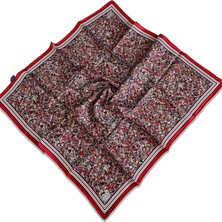 Levidor Lêvi D'or Tivil Ipek Eşarp 35015 Kırmızı Karışık Desen