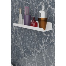 Risingmaber 3m Ultra Güçlü Yapışkanlı Beyaz Mutfak&banyo Rafı, Çok Amaçlı Organizer Raf MT95B
