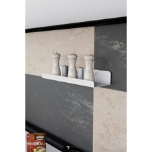 Risingmaber 3m Ultra Güçlü Yapışkanlı Beyaz Mutfak&banyo Rafı, Çok Amaçlı Organizer Raf MT95B