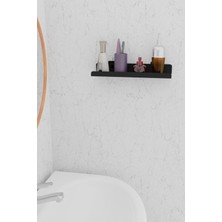 Risingmaber 3m Ultra Güçlü Yapışkanlı Siyah Mutfak&banyo Rafı, Çok Amaçlı Organizer Raf 2 Adet MT96S