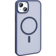 Vendas Apple iPhone 15 Plus Kılıf Magsafe Şarj Özellikli Mat Arka Yüzey Sio Kapak