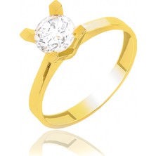 Güler Kuyumculuk Altın Tek Taş Yüzük