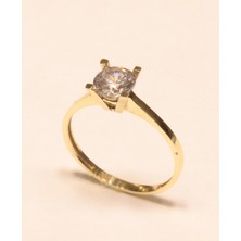 Güler Kuyumculuk Altın Tek Taş Yüzük