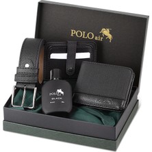 Polo Air Kutulu Spor Erkek Cüzdan Kemer Kartlık Parfüm Seti Pm-11