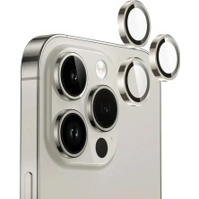 Etiget iPhone 15 Pro Kamera Koruyucu Lens Alüminyum Alışımlı Cam