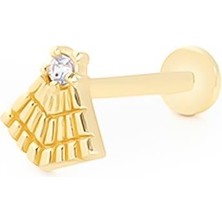 İzgi Taşlı Yelpaze Piercing
