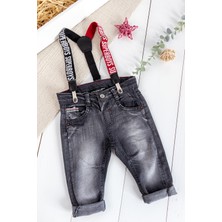 Babymod Denim Kumaş Askılı Erkek Bebek Kot Pantolon