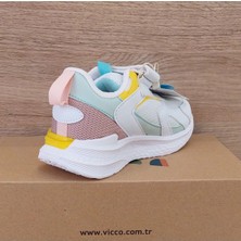 Vicco Massa Kız Çocuk Beyaz-Pudra Phylon Spor Ayakkabı