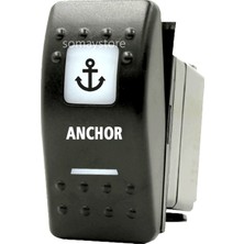 Goldsea Marin Anahtar Çapa Yaylı (Anchor) Swion Switch Beyaz On-Off 12/24V