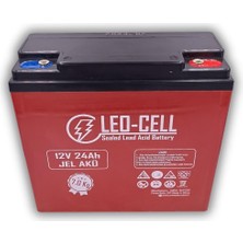 Leocell Leo-Cell 6'lı 12V 24 Ah Japon Teknolojisi 7 kg Elektrikli Motorsiklet Aküsü (2024 Üretimi)