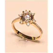 Güler Kuyumculuk Altın Tek Taş Yüzük