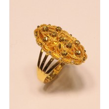 Güler Kuyumculuk 14 Ayar Altın Taşsız  Dorika Toplu Yüzük