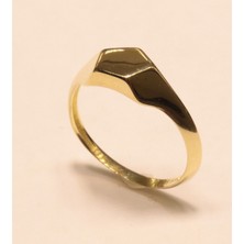 Güler Kuyumculuk Altın Altıgen Köşeli Yüzük