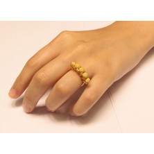 Güler Kuyumculuk 14 Ayar Altın Taşssız Beştop Yüzük