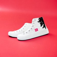 Amazoon Desing Anime Kurt Baskılı Kanvas Sneaker Çocuk Spor Ayakkabı