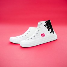 Amazoon Desing Anime Kurt Baskılı Kanvas Sneaker Çocuk Spor Ayakkabı