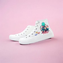 Amazoon Desing Animal  Anime Kız Baskılı Sneaker  Spor  Ayakkabı