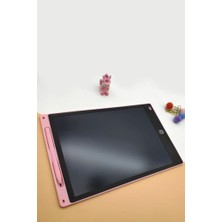 Torima Pembe Writing Tablet LCD 12 Inç Dijital Kalemli Çizim Yazı Tahtası Pembe