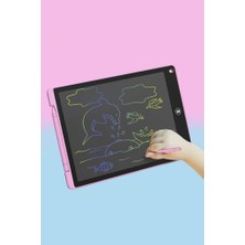 Torima Pembe Writing Tablet LCD 12 Inç Dijital Kalemli Çizim Yazı Tahtası Pembe