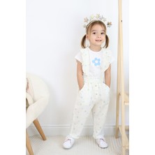 Harika Kids Kız Bebe&çocuk Keten Kumaş Sapolet Takım