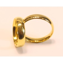 Güler Kuyumculuk 22 Ayar Düz Bombeli Alyans