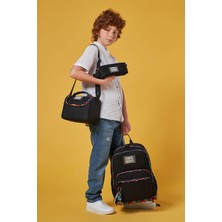 Coral High Siyah Grafiti Desenli 3’lü Okul Çanta Seti SET0123633