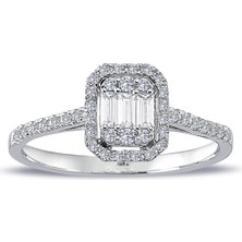 Güler Kuyumculuk Pırlanta Baget Taşlı Yüzük