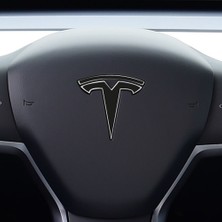 Ipg Tesla Model Y Özel Kesim Logo Seti - Direksiyon Ön Arka Jantlar ve Sensörler Için 8'lu Tesla Logo Sticker Seri