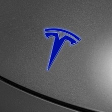 Ipg Tesla Model Y Özel Kesim Logo Seti - Direksiyon Ön Arka Jantlar ve Sensörler Için 8'lu Tesla Logo Sticker Seri