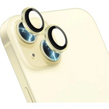 Etiget iPhone 15 Plus Kamera Lens Koruyucu (Sarı)