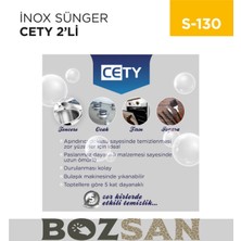 Bozsan ( 2 Adet ) Sihirli Inox Paslanmaz Telli Bulaşık Süngeri Cety ST-130