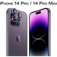 Etiget iPhone 14 Pro Kamera Koruyucu Lens Alüminyum Alışımlı Cam