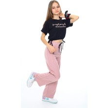 Asortix Kız Çocuk %100 Pamuk Compact Penye Ikili Eşofman TAKIM-AÜT-0019