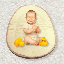 Ombi Baby Oval Kapitoneli Çocuk Oyun Halısı ve Oyun Matı, Çift Yüzlü