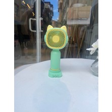 Mini Yeşil USB Şarjlı El ve Masa Fanı
