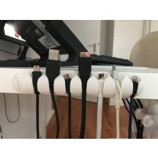 BYD3D Tekno 12'li Yapışkanlı Kablo Kanalı, Kablo Düzenleyici, Kablo Organizer