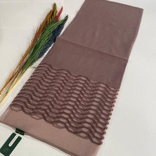 Lo'cella Ipeksi Tül Jakar Şal Moka JSK0217