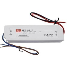 Mean Well  LPV-100-12 12VDC 10.0AMP IP67 LED Sürücü