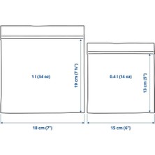 Ikea Istad Buzdolabı Poşeti Açık Mavi 60 Adet