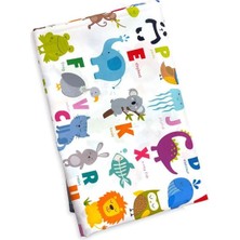 Bunnybons Alfabe Su Geçirmez Aktivite Yer/masa Örtüsü, Beslenme, Oyun, Boyama Örtüsü