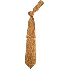 Cengiz Inler Geometrik Desen Mendilli Mikrofiber Erkek Kravat