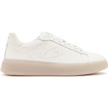 Guardiani Alberto Guardiani Erkek Beyaz New Era Bağcıklı Deri Sneaker G03M100028