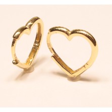 Güler Kuyumculuk Altın Kalp Küpe