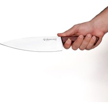 Mastermate Knives 32 cm Şef Bıçağı - Fransız Stili Mutfak Bıçağı - Paslanmaz Çelik ve Venge Sap Ahşaptan El Yapımı Yerli Üretim - Isim Yazılabilir Mutfak Bıçağı