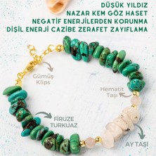 Gizemli Doğal Taş Bileklik Turkuaz Firuze Ay Taşı Nazar Negatif Enerjilerden Korunma Yıldız Düşüklüğüsosyal Fobi Dişil Enerji Güzellik Zerafet